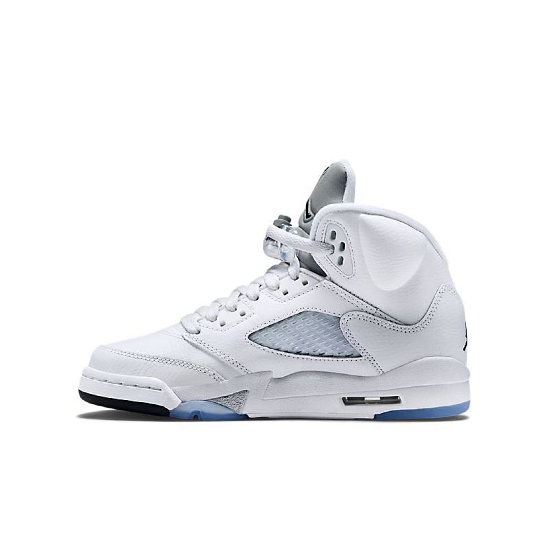 jordan air jordan 5 retro - Blanco Celeste Azul
